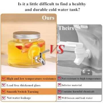 Elegant 2.5L Drink Dispenser for Home Use