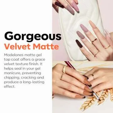 Modelones Hema-Free Gel Nail Set - Long Lasting Manicure