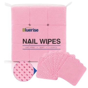 BLUERISE Lint Free Nail Wipes 1200pcs for Professional Nail Care