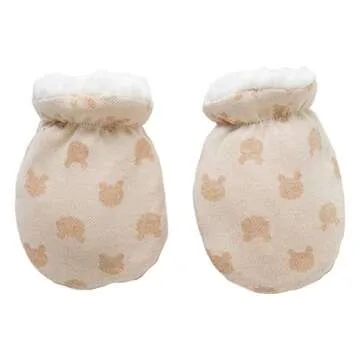 Paladoo Baby Mittens Sherpa Lined Fleece 0-24 Months Winter (0-6 Months 4 Pairs)