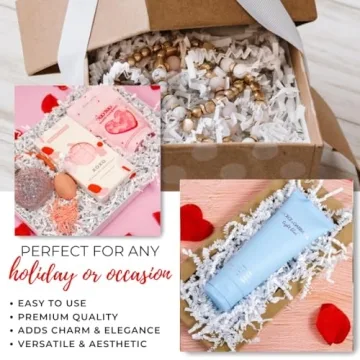 MagicWater 1/2 LB White Crinkle Cut Paper Shred Filler