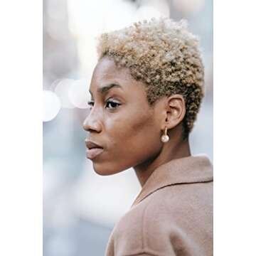 Boho Pearls Drop Gold Hoop Lever Back Earrings for Women 18k Gold Plated Handpicked White Simulated Pearl Earrings for Wedding Jewelry Gift