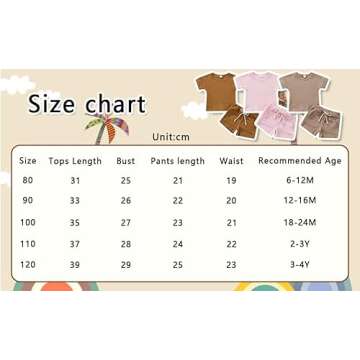 2PCS Summer Toddler Baby Boy Girl Clothes Set Unisex Waffle Solid Short Sleeve Tops Pocket Drawstring Shorts Outfits (Camel, 3-4T)