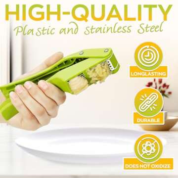 Stainless Steel Garlic Mincer and Chopper Kitchen Tool