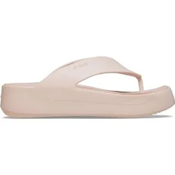 Crocs Women's Getaway Platform Flip Flop Sandals - Quartz