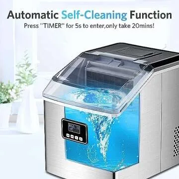 FREE VILLAGE Ice Maker - Fast, Quiet & Self-Cleaning