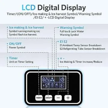 FREE VILLAGE Ice Maker - Fast, Quiet & Self-Cleaning