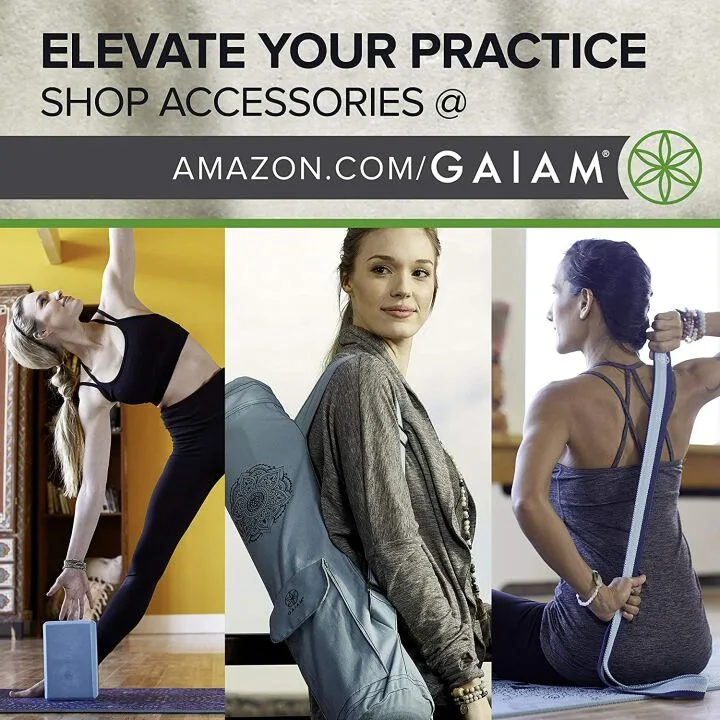 Gaiam Foldable Yoga Mat for Travel & Workouts