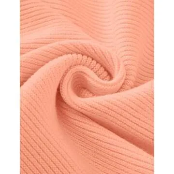 ZESICA Stylish Lantern Sleeve Pullover Sweater for Women