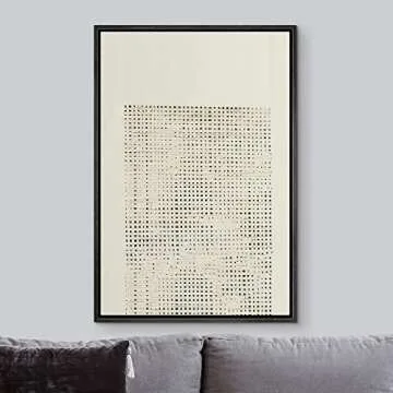 IDEA4WALL Distressed Tan Canvas Print for Home & Office