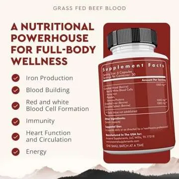 Grass Fed Blood Supplement for Immune & Heart Health