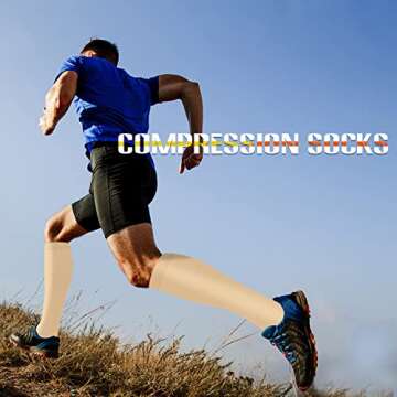 Compression Socks for Optimal Circulation - 3 Pairs for All