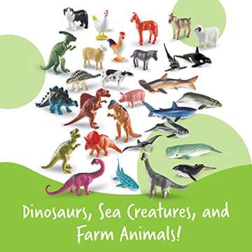 Learning Resources Animal Playsets for Ages 3+, 3-in-1 Fun