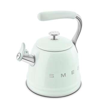 Retro Pastel Green Stovetop Kettle - 2.4Q Capacity