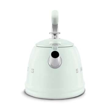 Retro Pastel Green Stovetop Kettle - 2.4Q Capacity