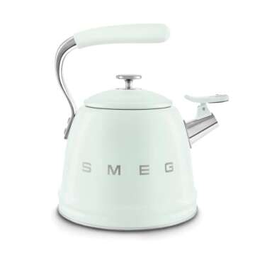 Retro Pastel Green Stovetop Kettle - 2.4Q Capacity