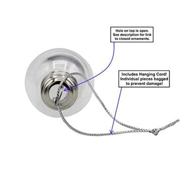 Creative Hobbies® Clear Plastic Bulb Shape Christmas Ornaments 100mm (4 Inch) - Shatterproof & Ready to Decorate | 12 Pack