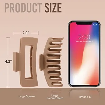 LuSeren Large Hair Claw Clips for Strong Hold