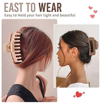 LuSeren Large Hair Claw Clips for Strong Hold