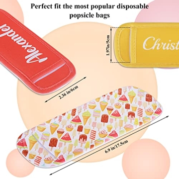 Reusable Neoprene Popsicle Sleeves 10 Pack