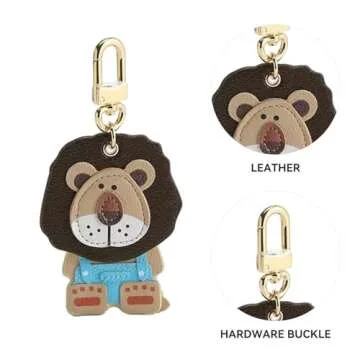 Cute Kawaii Lion Bag Charm Keychain for All Ages