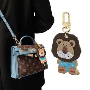 Cute Kawaii Lion Bag Charm Keychain for All Ages
