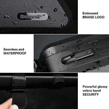 Rhinowalk 1.5L Waterproof Bike Top Tube Bag for Cyclists