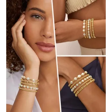 Trendy Gold Beaded Bracelet Set for Women - ADOYI Jewelry