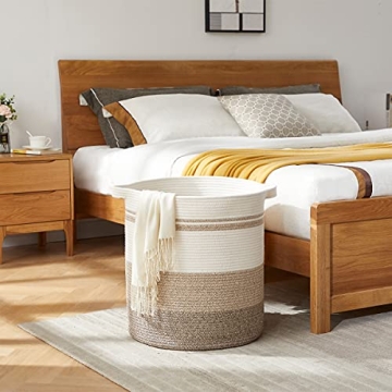 OIAHOMY 80L Decorative Laundry Hamper for Home