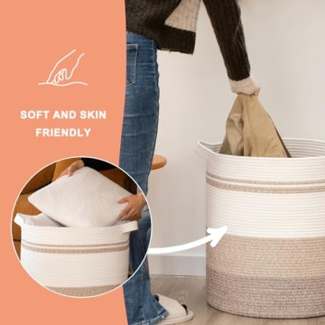 OIAHOMY 80L Decorative Laundry Hamper for Home