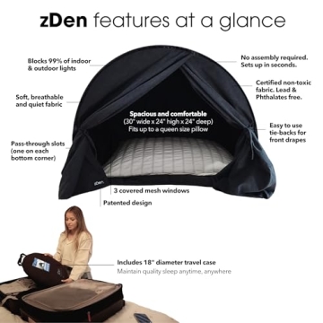zDen Light Blocker Tent - Premium Sleep Sanctuary for All