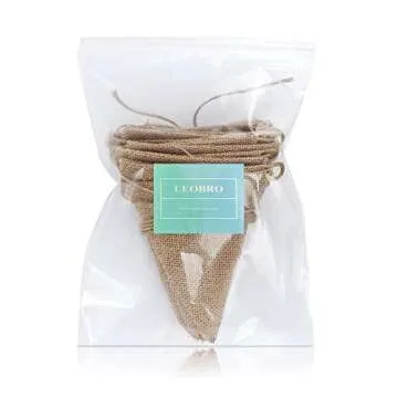 48 Pcs Burlap Banner for Weddings & Holidays