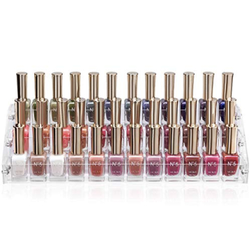 HBlife 3 Tier Clear Nail Polish Organizer for 64 Bottles