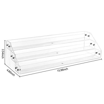 HBlife 3 Tier Clear Nail Polish Organizer for 64 Bottles