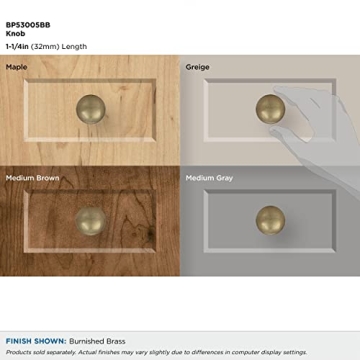Amerock Burnished Brass Cabinet Knob | Durable & Stylish