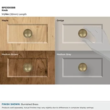 Amerock Burnished Brass Cabinet Knob | Durable & Stylish