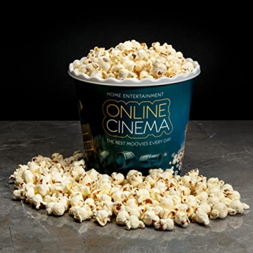 Retro Reusable Popcorn Bowls Set Eco-Friendly Dishwasher Safe