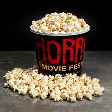 Retro Reusable Popcorn Bowls Set Eco-Friendly Dishwasher Safe