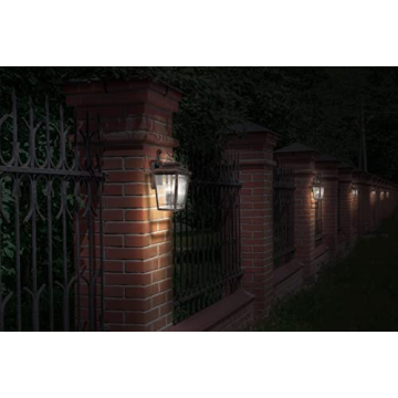 Minka Lavery Outdoor Wall Light Clear Seeded Glass Bronze Finish