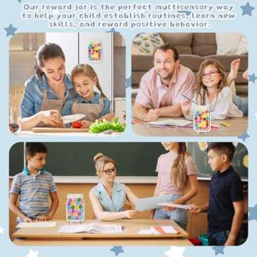 Motivating Kids with 2 Pack Magnetic Reward Jar Set