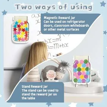 Motivating Kids with 2 Pack Magnetic Reward Jar Set