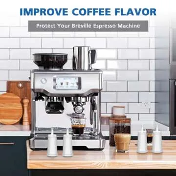 Replacement Water Filter for Breville Barista Touch Espresso Machine BES880, Barista Pro BES878, Oracle Touch BES990, Oracle BES980 & Dual Boiler BES920 Bambino ClaroSwiss Sage, BES008WHT0NUC1