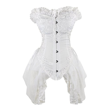 Charmian Women's Sexy Strapless Gothic Bustier Corset Dress
