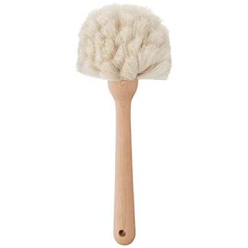 Fox Run Kitchen Brush - Natural Horsehair Cleaning Tool, 10"