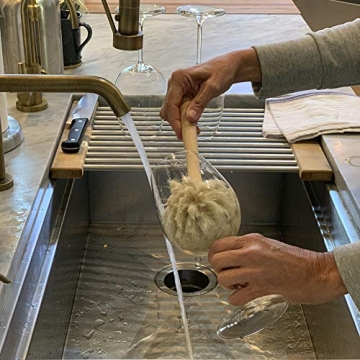 Fox Run Kitchen Brush - Natural Horsehair Cleaning Tool, 10"