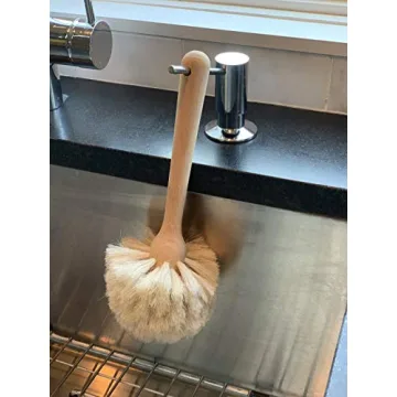 Fox Run Kitchen Brush - Natural Horsehair Cleaning Tool, 10"