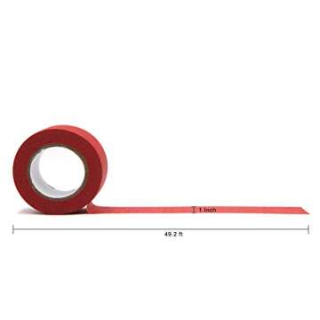 JONYEE Colored Masking Tape - 7 Rolls 1 Inch x 15M Kids DIY Craft Set,Colored Tape for Classroom & Party Decorations,Kids DIY Art Projects,Labeling or Coding,Assorted Color Coded and Home Painting