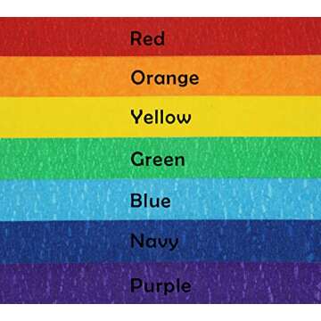 JONYEE Colored Masking Tape - 7 Rolls 1 Inch x 15M Kids DIY Craft Set,Colored Tape for Classroom & Party Decorations,Kids DIY Art Projects,Labeling or Coding,Assorted Color Coded and Home Painting