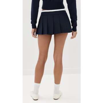 Lioness Women's Dynasty Mini Skort in Navy Blue for Stylish Wear