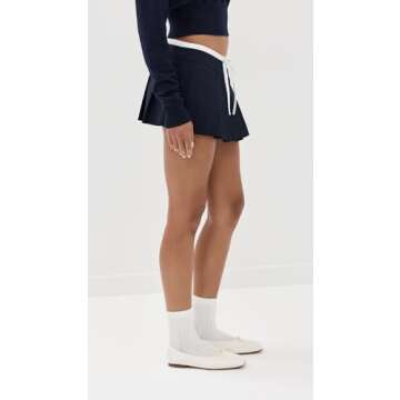 Lioness Women's Dynasty Mini Skort in Navy Blue for Stylish Wear